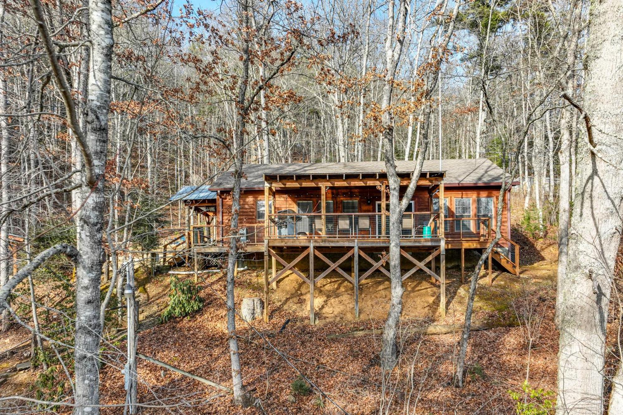 Lakeside Cashiers Cabin With Private Boat Dock! Cullowhee 外观 照片